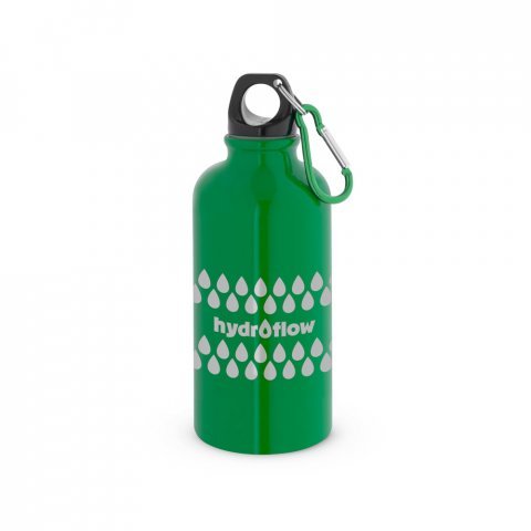 KARSTEN M. Squeeze esportiva em a&ccedil;o inox, de parede simples com acabamento brilhante (560 mL) - Verde