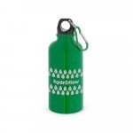 KARSTEN M. Squeeze esportiva em a&ccedil;o inox, de parede simples com acabamento brilhante (560 mL) - Verde