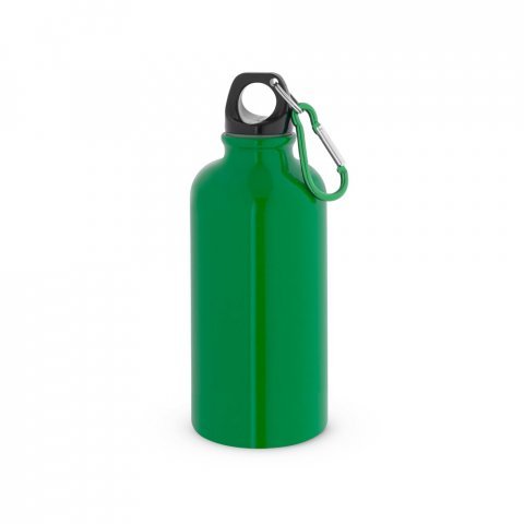 KARSTEN M. Squeeze esportiva em a&ccedil;o inox, de parede simples com acabamento brilhante (560 mL) - Verde
