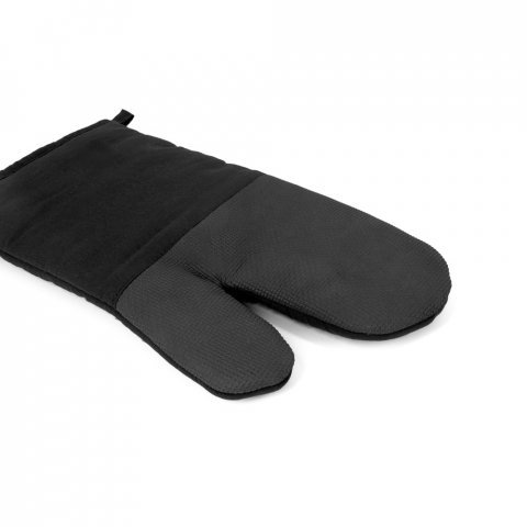 LAWSON. Luva de cozinha em 100% algod&atilde;o com silicone num dos lados - Preto