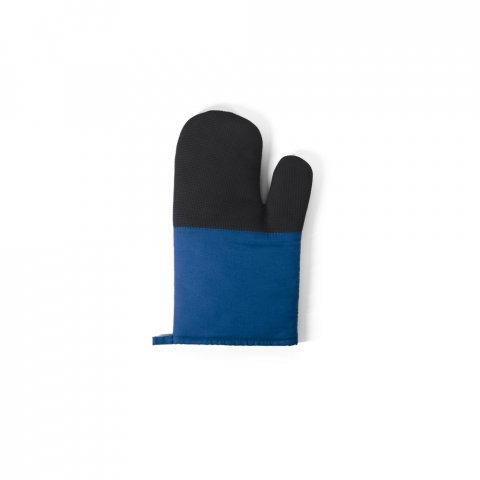 LAWSON. Luva de cozinha em 100% algod&atilde;o com silicone num dos lados - Azul royal