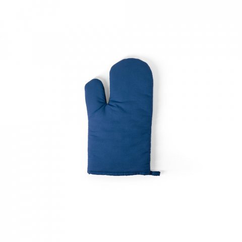 LAWSON. Luva de cozinha em 100% algod&atilde;o com silicone num dos lados - Azul royal