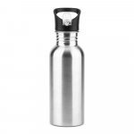 EDBERG. Garrafa em a&ccedil;o inox com parede simples - Cromado satinado