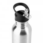 EDBERG. Garrafa em a&ccedil;o inox com parede simples - Cromado satinado