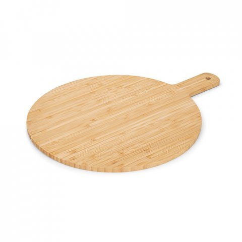 CHEESANO. T&aacute;bua de servir em bambu com formato redondo - Natural