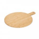 CHEESANO. T&aacute;bua de servir em bambu com formato redondo - Natural