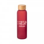 LILLARD GLASS. Squeeze em vidro fosco 520 mL - Vermelho