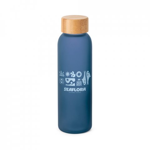 LILLARD GLASS. Squeeze em vidro fosco 520 mL - Azul royal