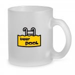 KENNY M. Caneca em vidro com efeito fosco (530 mL) - Branco