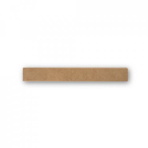 MOJO. Kit churrasco em caixa presente de papel kraft reciclado com 2 utens&iacute;lios em a&ccedil;o inox e bambu - Natural
