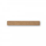 MOJO. Kit churrasco em caixa presente de papel kraft reciclado com 2 utens&iacute;lios em a&ccedil;o inox e bambu - Natural