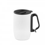 BONATTI. Caneca de viagem t&eacute;rmica em a&ccedil;o inox (400 mL) - Branco