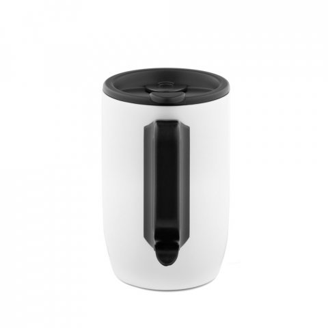 BONATTI. Caneca de viagem t&eacute;rmica em a&ccedil;o inox (400 mL) - Branco