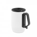 BONATTI. Caneca de viagem t&eacute;rmica em a&ccedil;o inox (400 mL) - Branco