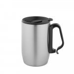 BONATTI. Caneca de viagem t&eacute;rmica em a&ccedil;o inox (400 mL) - Cromado satinado