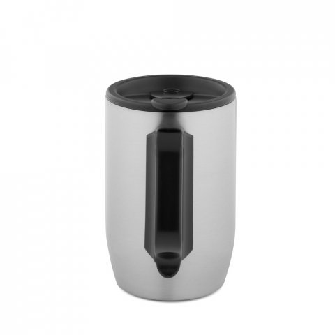 BONATTI. Caneca de viagem t&eacute;rmica em a&ccedil;o inox (400 mL) - Cromado satinado