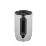 BONATTI. Caneca de viagem t&eacute;rmica em a&ccedil;o inox (400 mL) - Cromado satinado