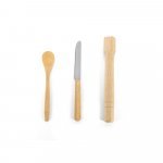 KRATENA. Kit para caipirinha com 5 pe&ccedil;as em bambu - Natural