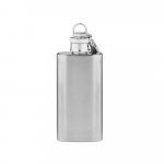 MUSE S. Garrafa de bolso em a&ccedil;o inox (50 mL) - Cromado satinado