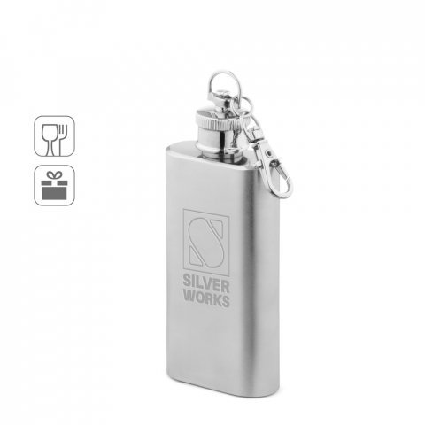MUSE S. Garrafa de bolso em a&ccedil;o inox (50 mL)