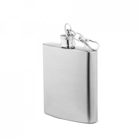 MUSE M. Garrafa de bolso em a&ccedil;o inox (100 mL) - Cromado satinado