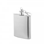 MUSE M. Garrafa de bolso em a&ccedil;o inox (100 mL) - Cromado satinado