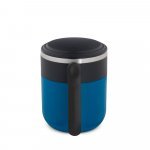 MALDINI. Caneca de viagem com parede interior em a&ccedil;o inox e acabamento mate 400 mL - Azul