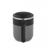 MALDINI. Caneca de viagem com parede interior em a&ccedil;o inox e acabamento mate 400 mL - Cinza