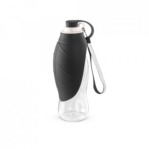 MOLLY. Squeeze para PET, em PP e silicone (580 mL) - Preto