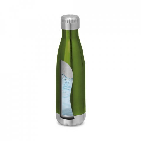SHOW. Garrafa t&eacute;rmica em a&ccedil;o inox de parede dupla isolada a v&aacute;cuo (510 mL) - Verde claro