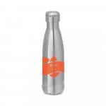 SHOW. Garrafa t&eacute;rmica em a&ccedil;o inox de parede dupla isolada a v&aacute;cuo (510 mL) - Cromado satinado