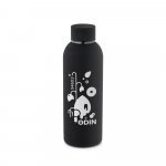ODIN. Garrafa t&eacute;rmica em a&ccedil;o inox 36% reciclado de parede dupla isolada a v&aacute;cuo (550 mL) - Preto