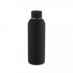 ODIN. Garrafa t&eacute;rmica em a&ccedil;o inox 36% reciclado de parede dupla isolada a v&aacute;cuo (550 mL) - Preto