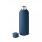 ODIN. Garrafa t&eacute;rmica em a&ccedil;o inox 36% reciclado de parede dupla isolada a v&aacute;cuo (550 mL) - Azul marinho