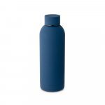 ODIN. Garrafa t&eacute;rmica em a&ccedil;o inox 36% reciclado de parede dupla isolada a v&aacute;cuo (550 mL) - Azul marinho