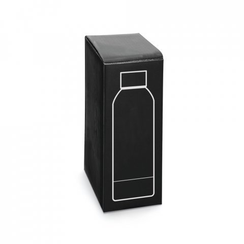 ODIN. Garrafa t&eacute;rmica em a&ccedil;o inox 36% reciclado de parede dupla isolada a v&aacute;cuo (550 mL)