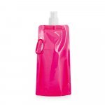 KWILL. Squeeze dobr&aacute;vel em PE com sistema "push-pull" e acabamento transl&uacute;cido (460 mL) - Rosa