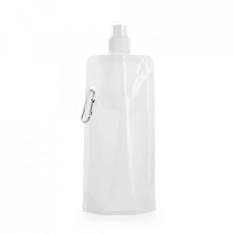 KWILL. Squeeze dobr&aacute;vel em PE com sistema "push-pull" e acabamento transl&uacute;cido (460 mL) - Branco