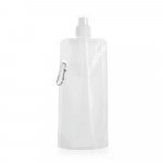 KWILL. Squeeze dobr&aacute;vel em PE com sistema "push-pull" e acabamento transl&uacute;cido (460 mL) - Branco