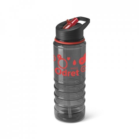 ODRET. Squeeze em AS e tampa em PP, com bico de canudo flip (650 mL) - Vermelho