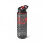 ODRET. Squeeze em AS e tampa em PP, com bico de canudo flip (650 mL) - Vermelho