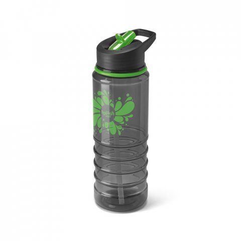 ODRET. Squeeze em AS e tampa em PP, com bico de canudo flip (650 mL) - Verde