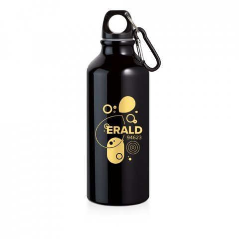 ERALD. Squeeze em alum&iacute;nio com mosquet&atilde;o (530 mL) - Preto