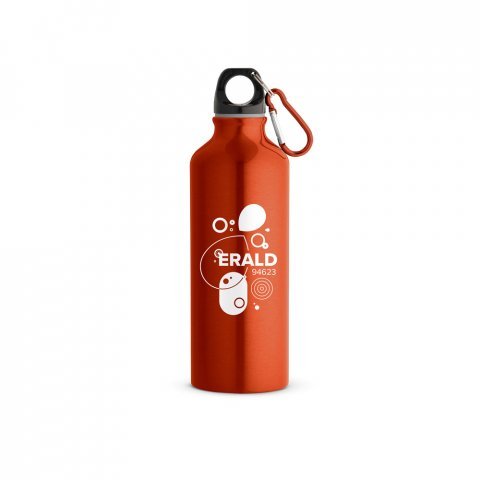 ERALD. Squeeze em alum&iacute;nio com mosquet&atilde;o (530 mL) - Laranja