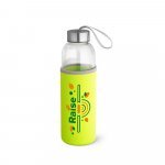 RAISE. Squeeze em vidro e tampa em a&ccedil;o inox com al&ccedil;a (520 mL) - Verde claro