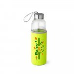 RAISE. Squeeze em vidro e tampa em a&ccedil;o inox com al&ccedil;a (520 mL) - Verde claro