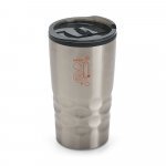 HASSI. Copo de viagem em a&ccedil;o inox e PP, t&eacute;rmico com parede dupla isolada a ar (510 mL) - Preto