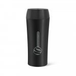 MONARDA. Copo de viagem t&eacute;rmico em a&ccedil;o inox de parede dupla isolada a ar (470 mL) - Preto