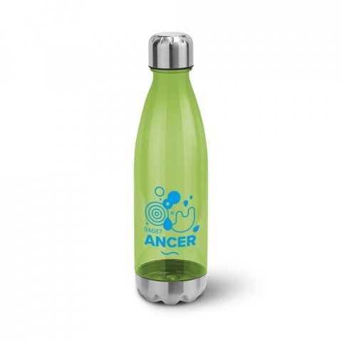 ANCER. Squeeze em AS, com tampa e base em a&ccedil;o inox (700 mL) - Verde claro