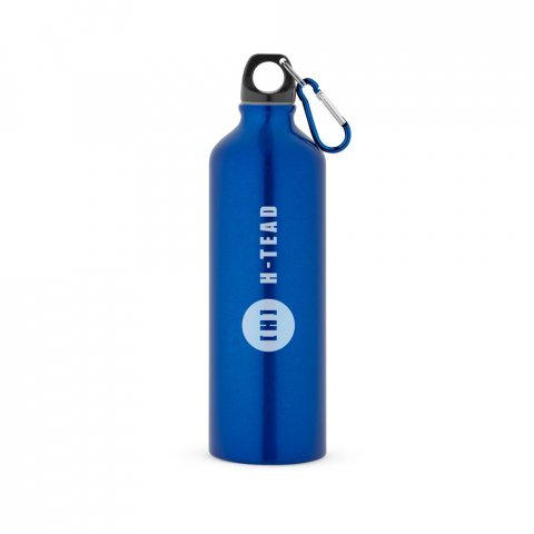 SIDEROT. Squeeze em alum&iacute;nio com mosquet&atilde;o (800 mL) - Azul royal